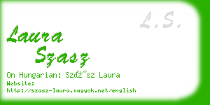 laura szasz business card